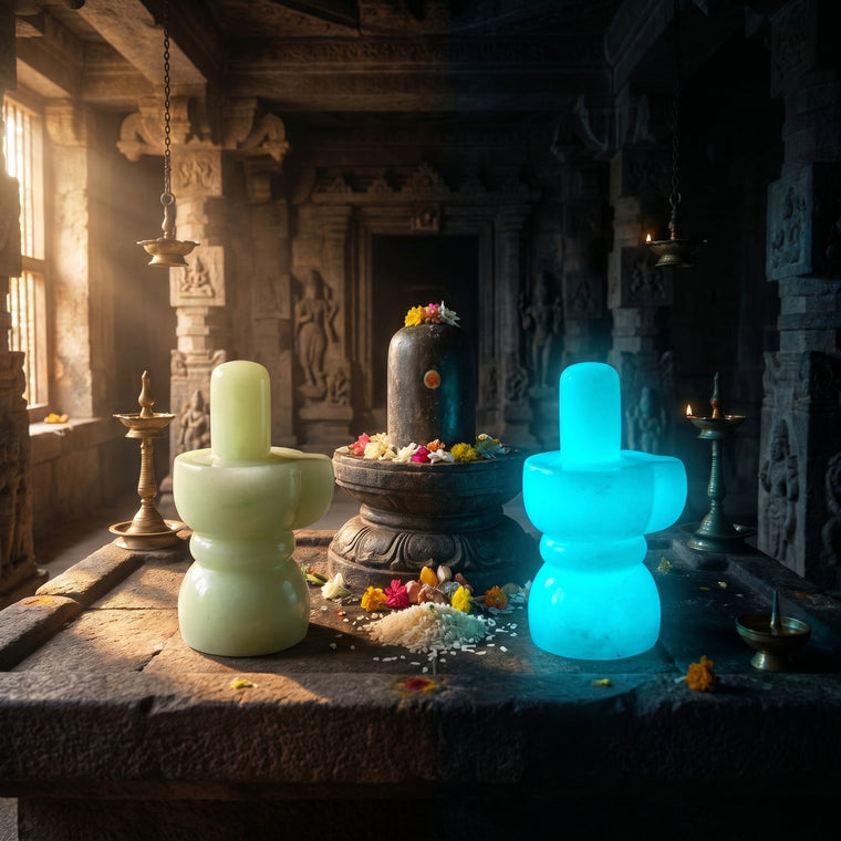 Natural Glowing Meditation Shivalingam
