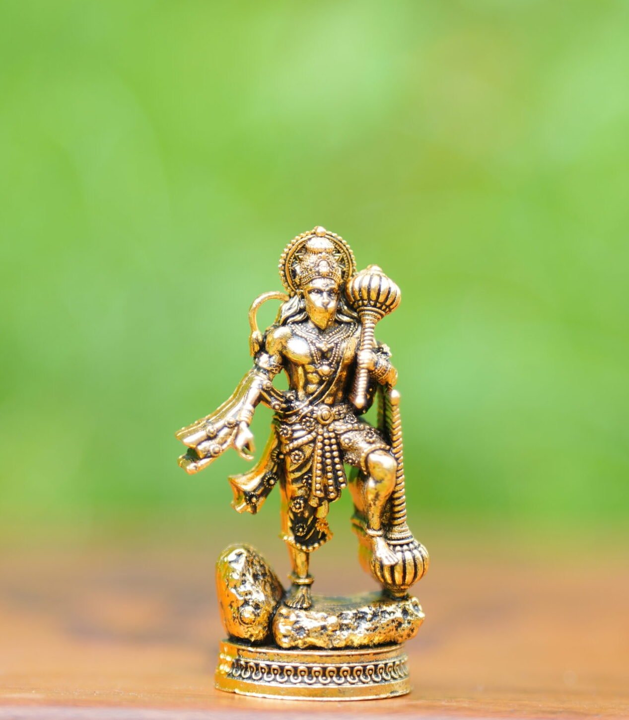 Hanuman Ji Idol Gold Finish for Home