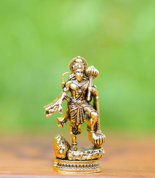 Hanuman Ji Idol Gold Finish for Home