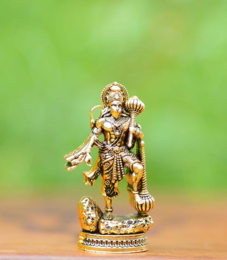 Hanuman Ji Idol Gold Finish for Home