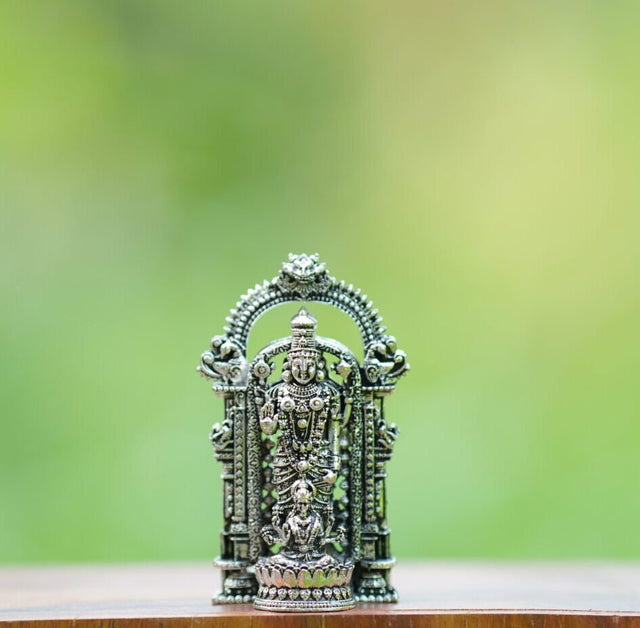 Shri Venkateswara Mahalakshmi Silver Finish Idol