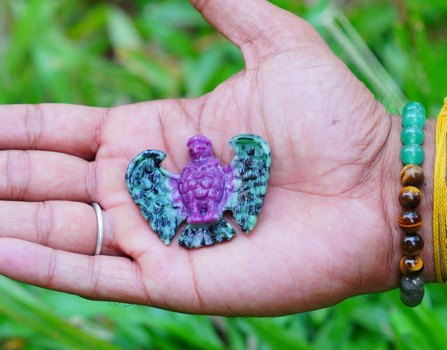 Ruby Zoisite Eagle Idol