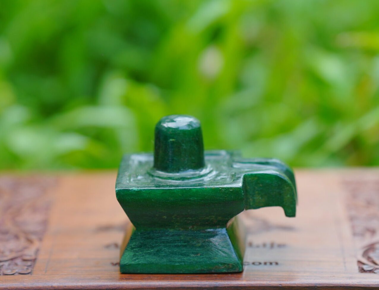 Green Stone Shivalinga (square)