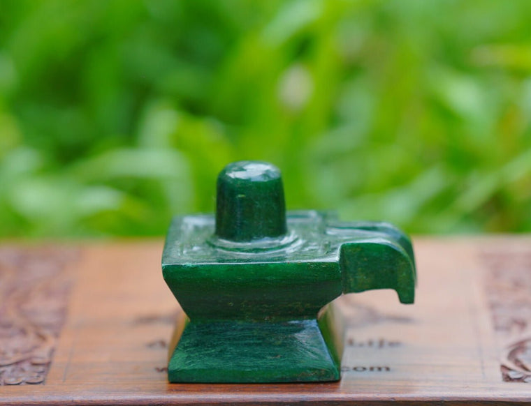 Green Stone Shivalinga (square)