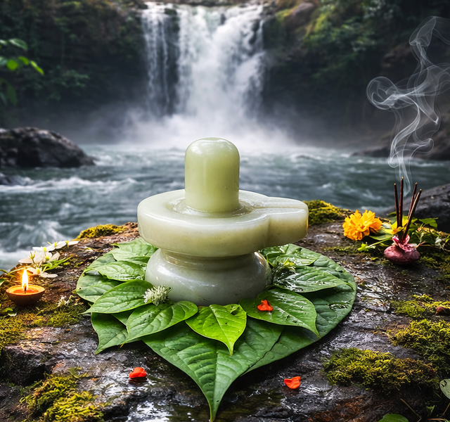 Glowing Shivalinga (3kg)-6inch