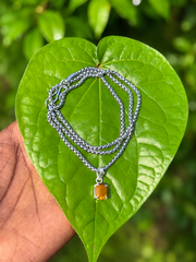 Gemstone Silver Chain