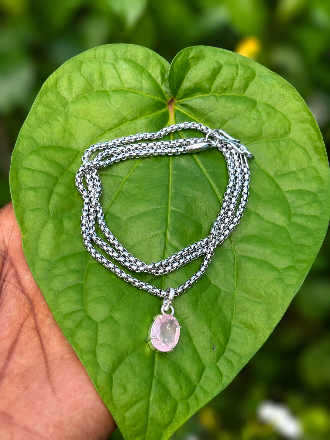 Gemstone Silver Chain