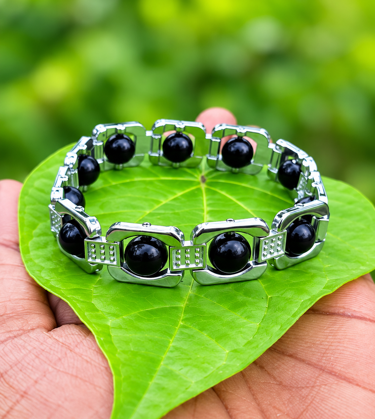Karungali Link Chain Bracelet