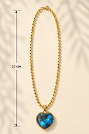 Gold Chain with Heart Pendant