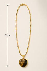 Gold Chain with Heart Pendant