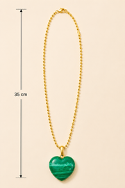 Gold Chain with Heart Pendant