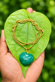 Gold Chain with Heart Pendant