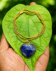 Gold Chain with Heart Pendant
