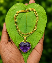 Gold Chain with Heart Pendant