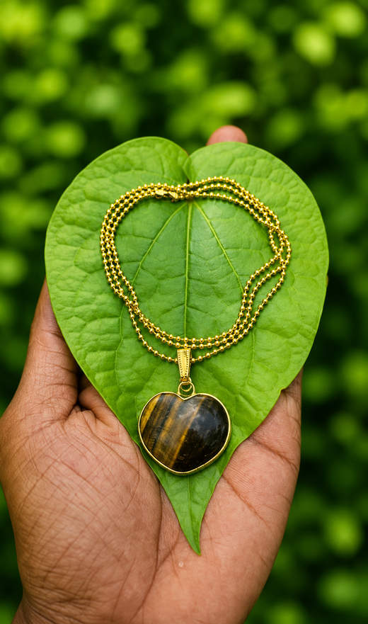 Gold Chain with Heart Pendant
