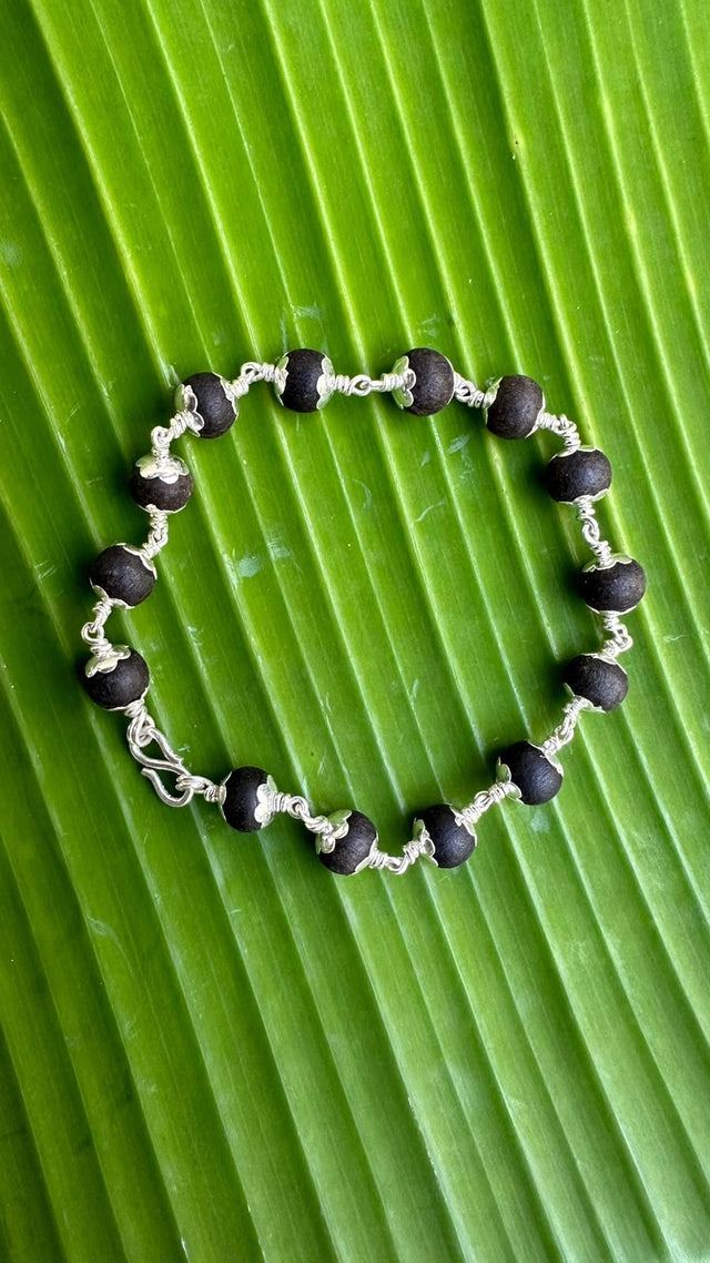 Karungali Silver(925) Bracelet - 8mm