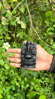 Karungali Ganesh Statue 4 inch