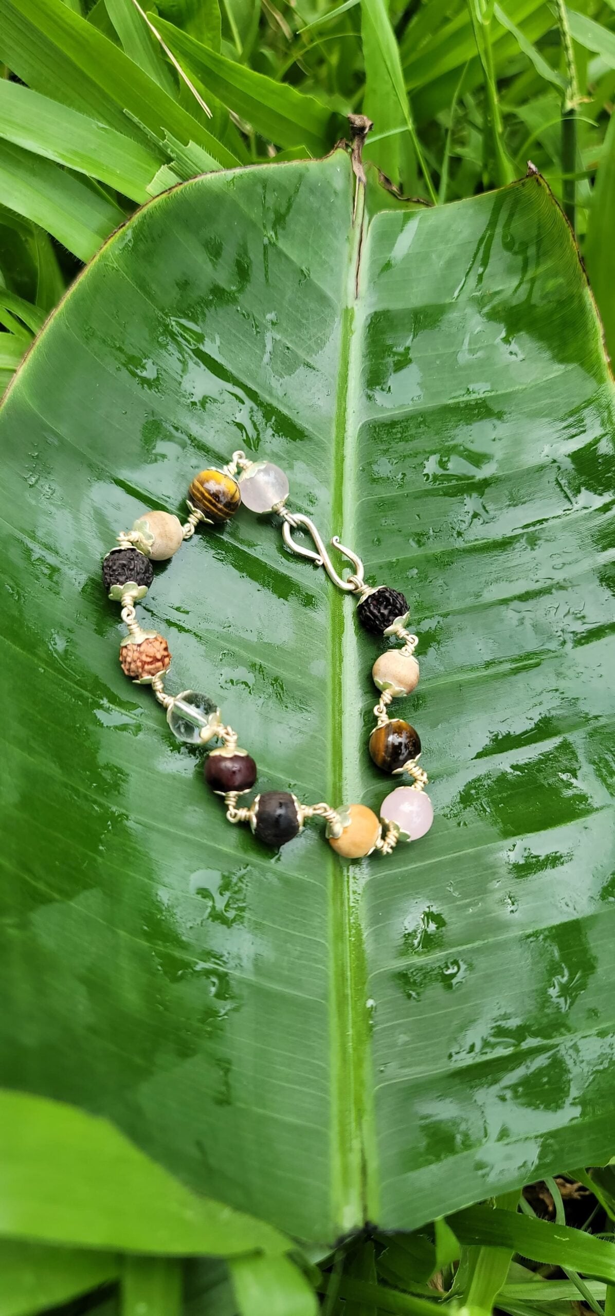 Navamani Silver(925) Bracelet - 8mm