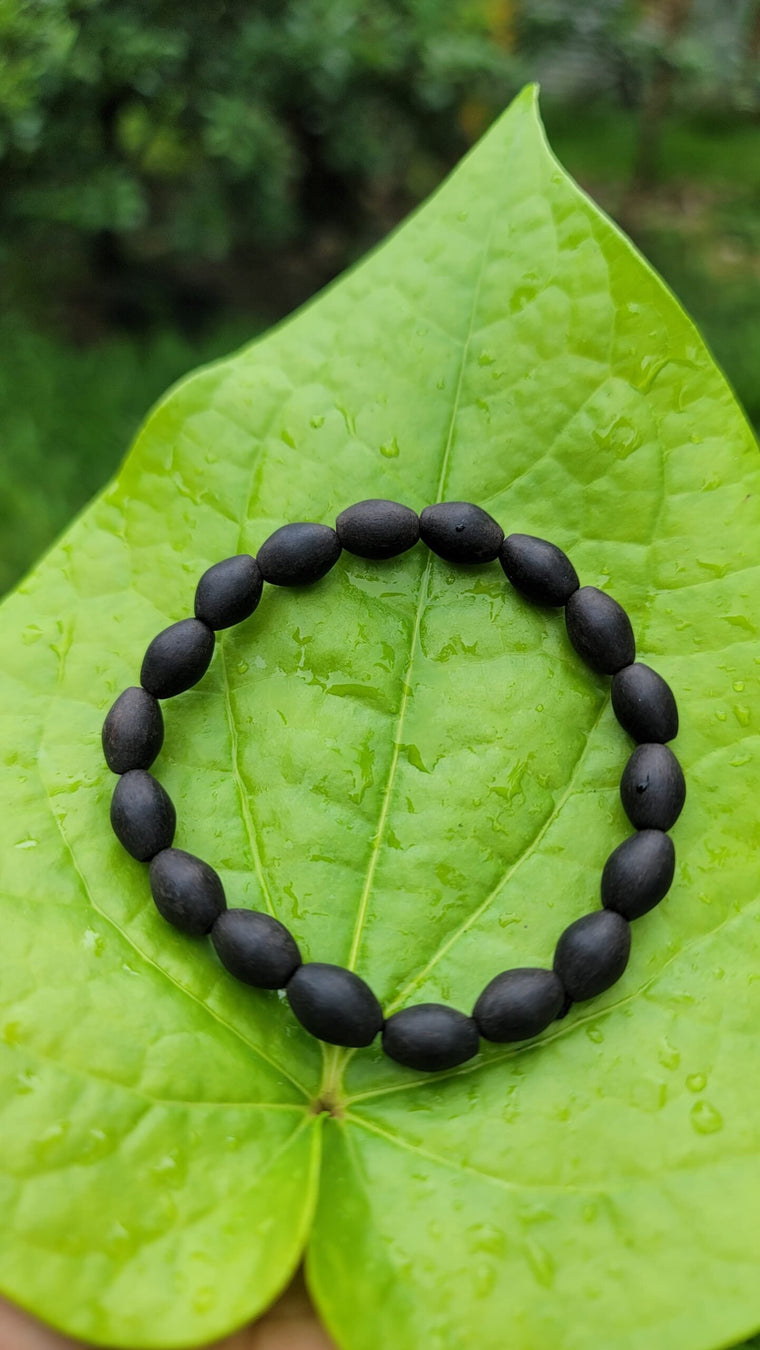 Lotus Seed Type Karungali Bracelet - 7mm