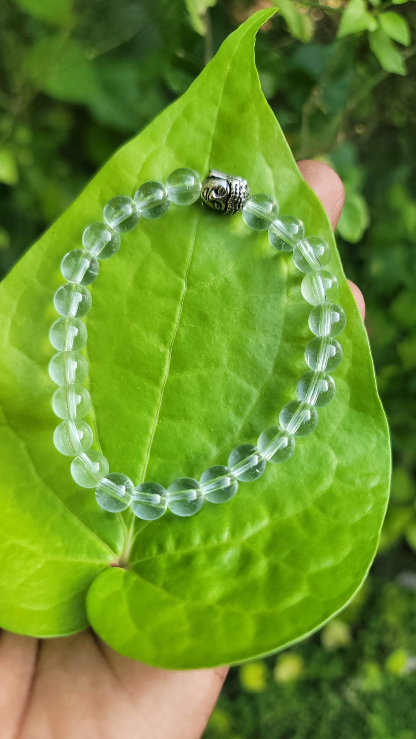Spatika Bracelet With Buddha Face