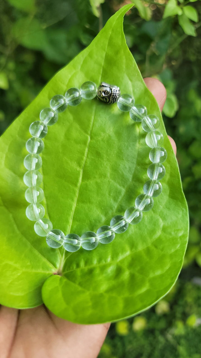 Spatika Bracelet With Buddha Face