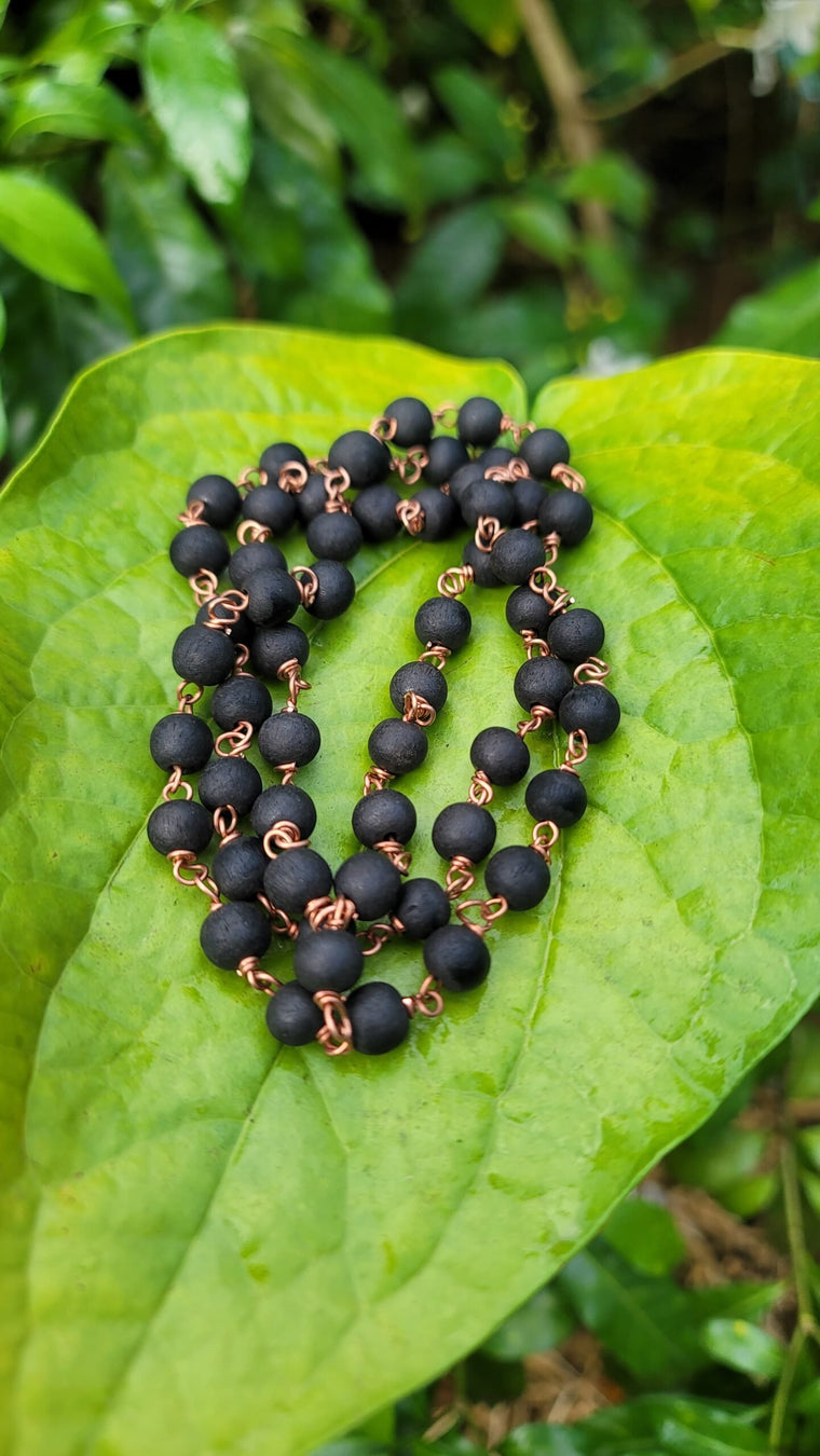 Karungali Copper Wire Mala - 8mm