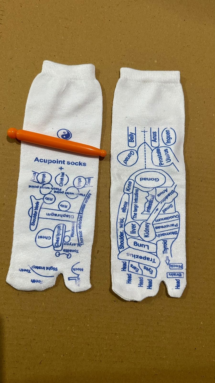 Acupoint socks with stick