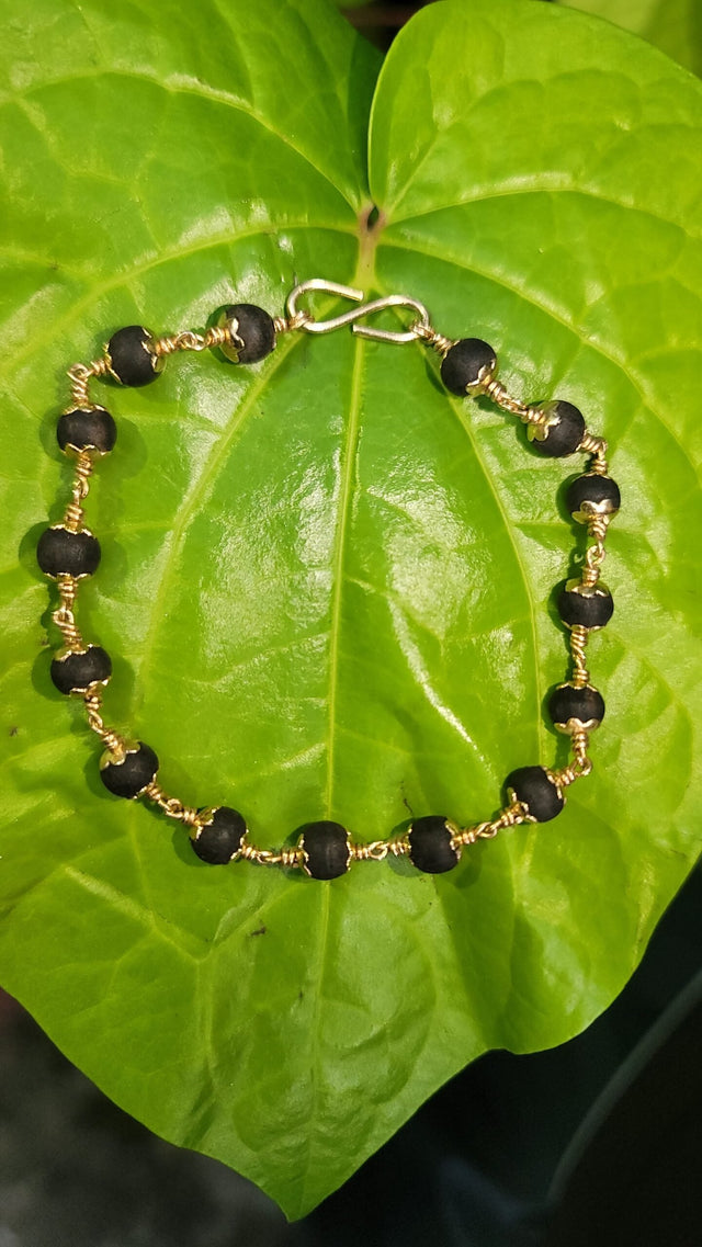 Karungali Panchaloha(Impon) Bracelet-6mm