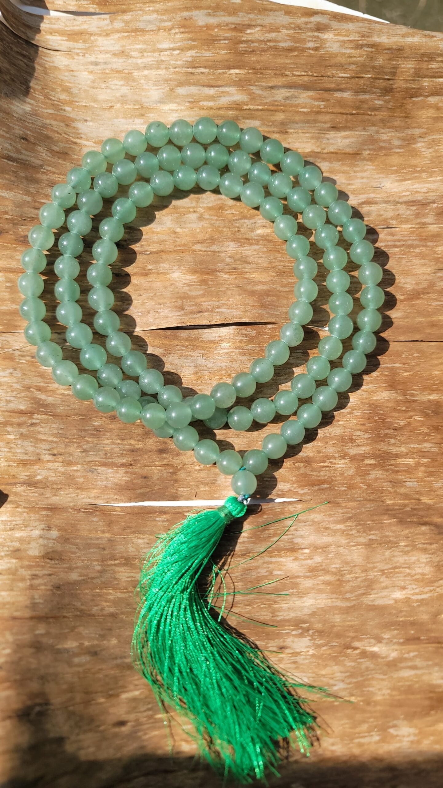 Green Aventurine Gemstone Mala 108 Pearls