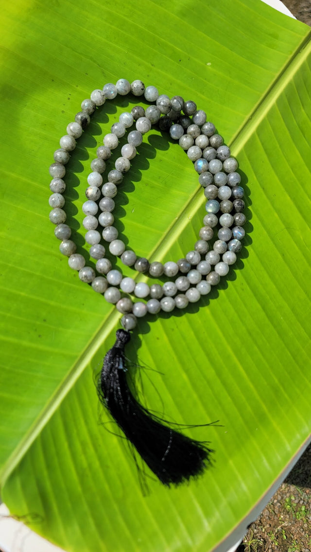 Labradorite Gemstone Mala 108 Pearls