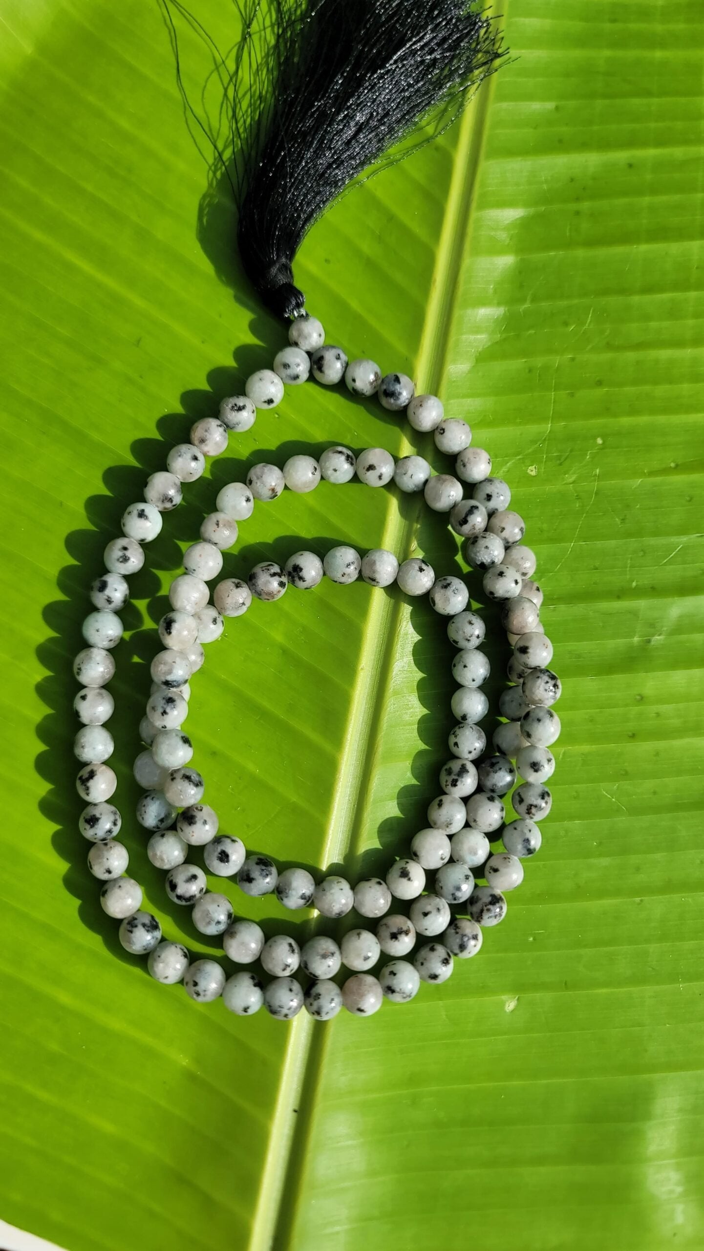 Kiwi Jasper Gemstone Mala 108 Pearls