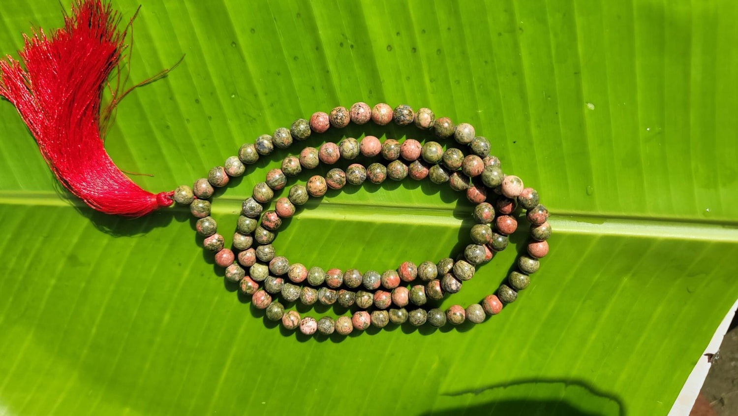 Picasso Jasper Gemstone Mala 108 Pearls