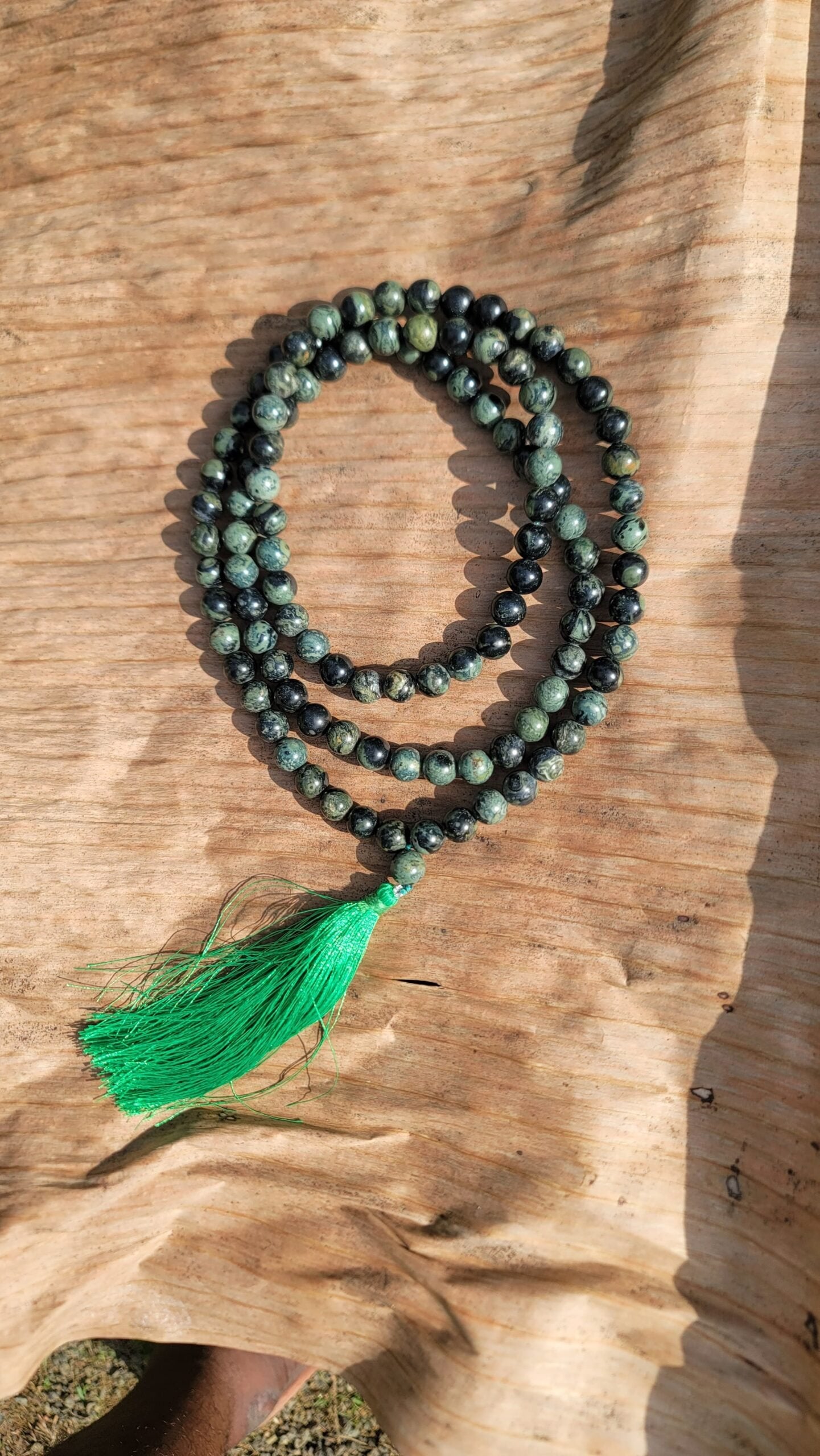 Kambaba Jasper Gemstone Mala 108 Pearls