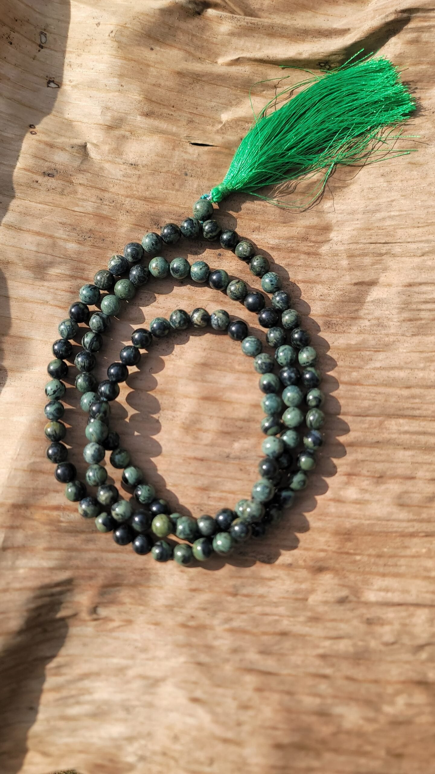 Ruby zoisite Natural Gemstone Mala 108 Pearls