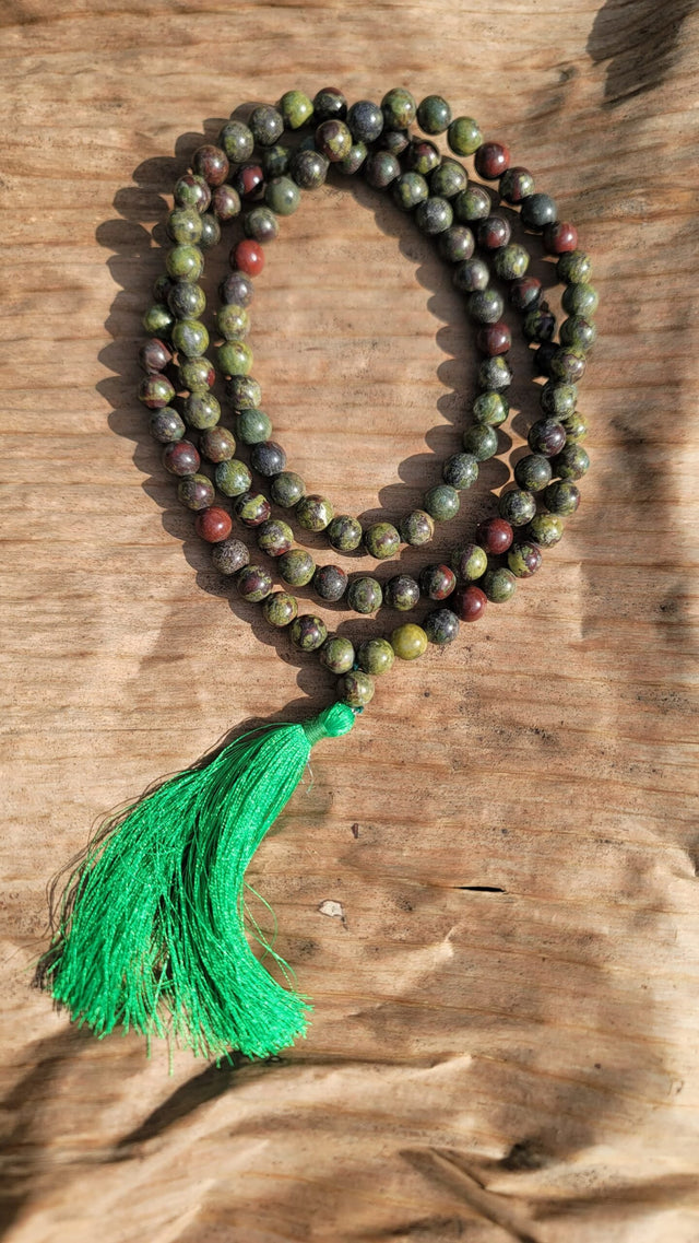 Dragon Jasper Gemstone Mala 108 Pearls