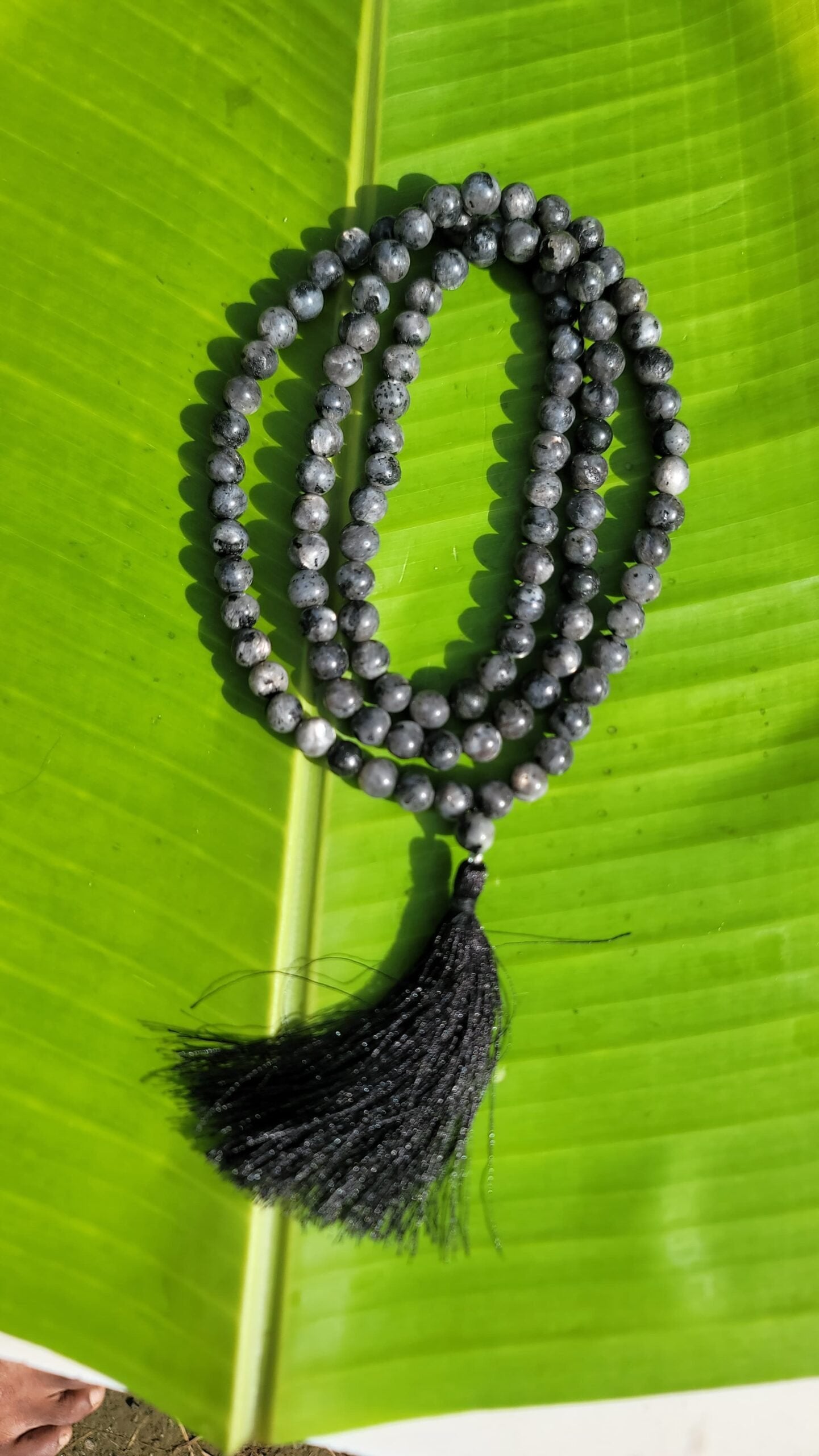 Snowflake obsidian Gemstone Mala 108 Pearls
