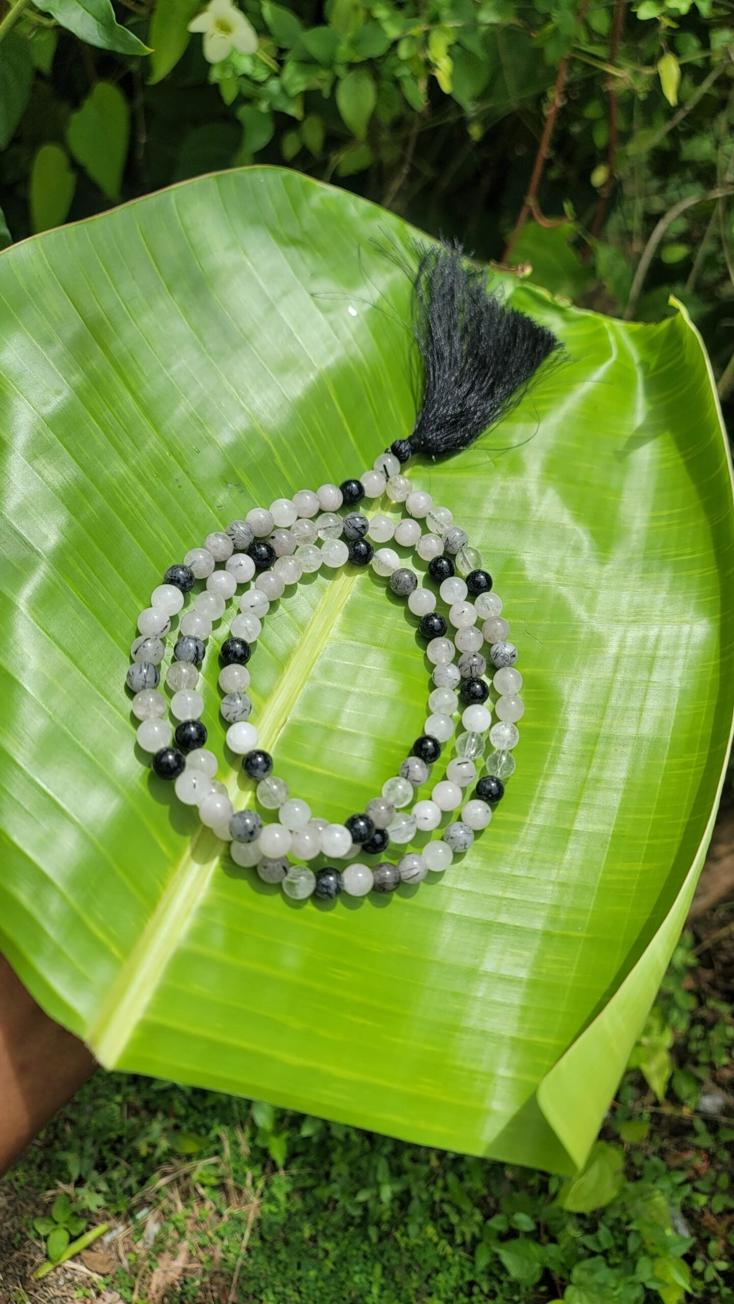 Rutile Gemstone Mala 108 Pearls