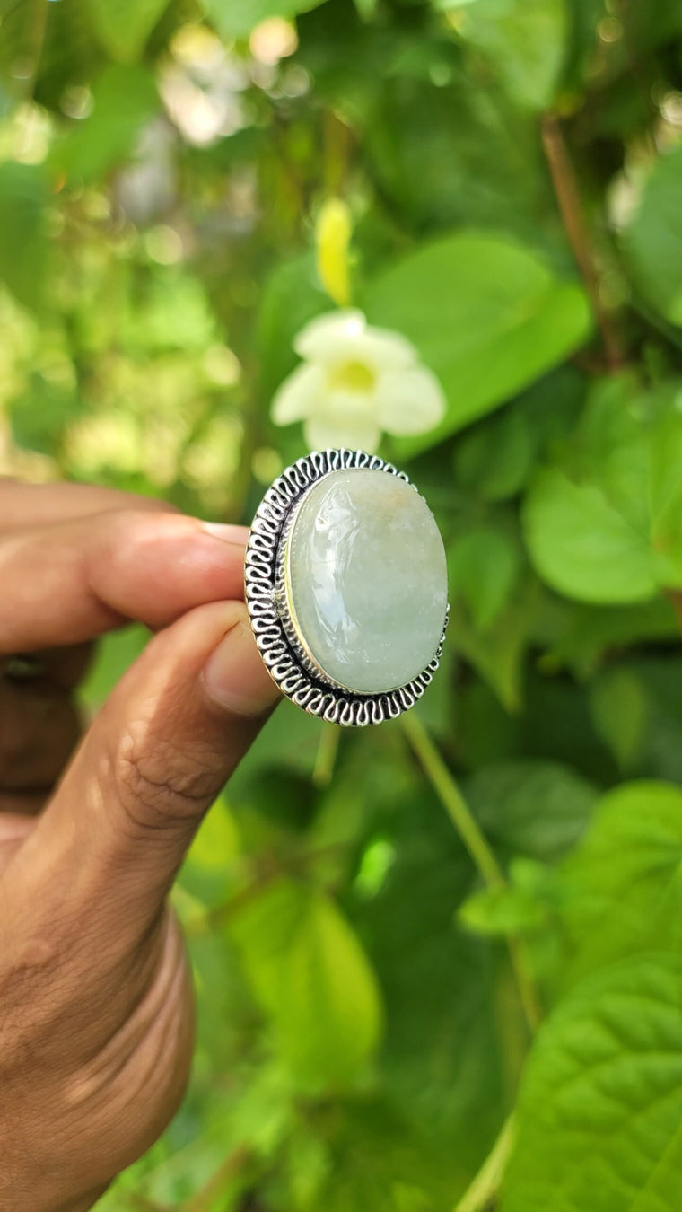 Green Aventurine Gem Ring