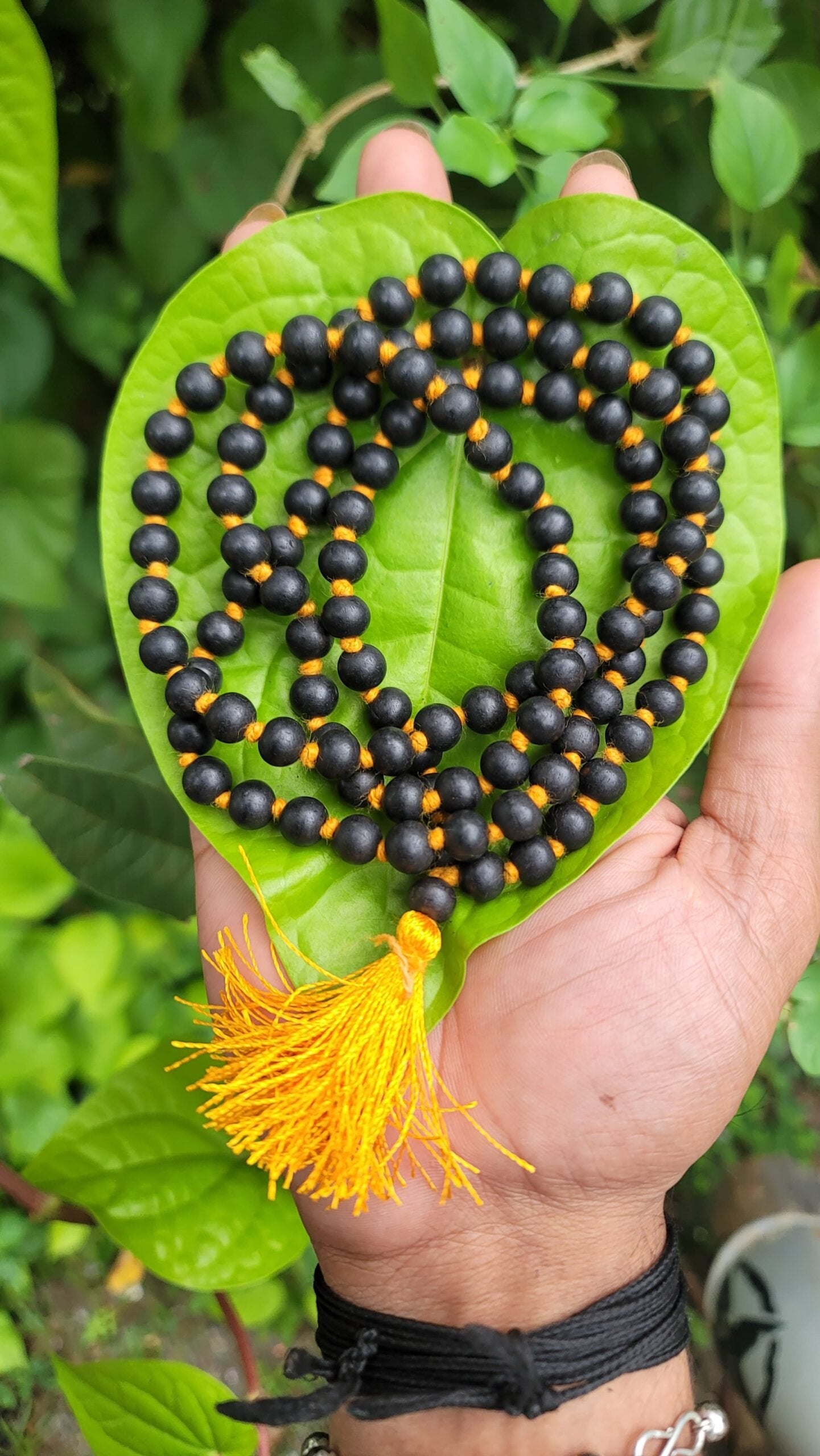 Karungali Mala with knot- 108 beads