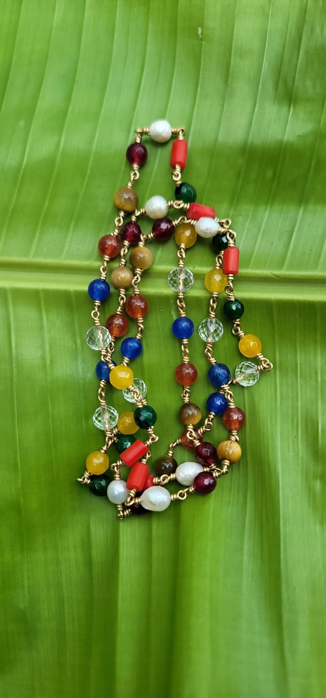 Orginal Navratna Panchaloha(impon) mala