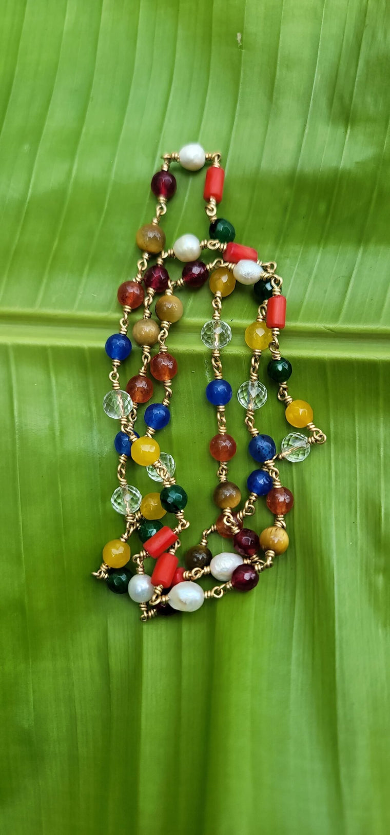 Orginal Navratna Panchaloha(impon) mala