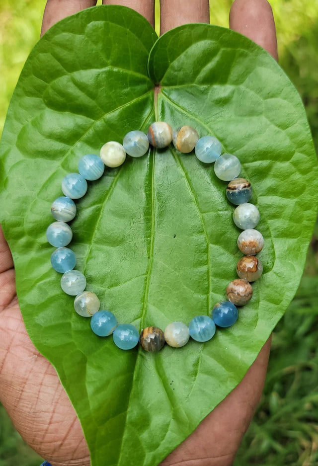 Blue apatite Gemstone Bracelet