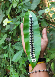 Karungali Pushpa style Silver Coated Bracelet
