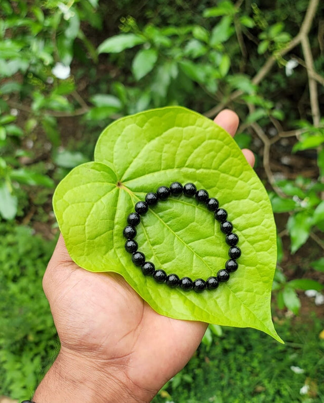 Black Tourmaline Gem Stone Bracelet – 8mm