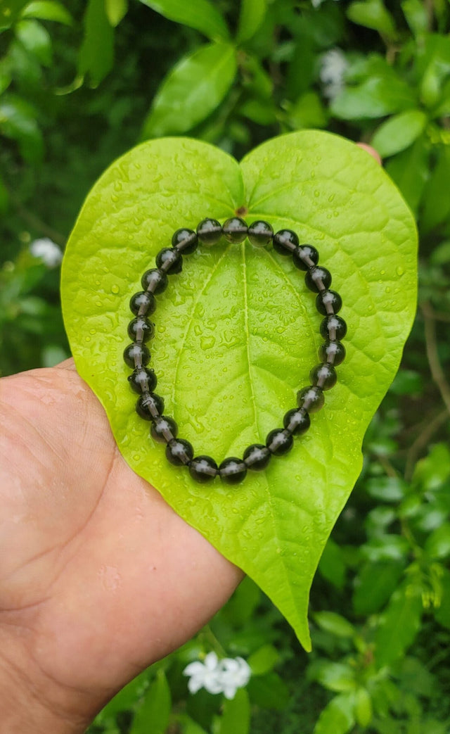 Smoky Quartz Gemstone Bracelet - 8mm