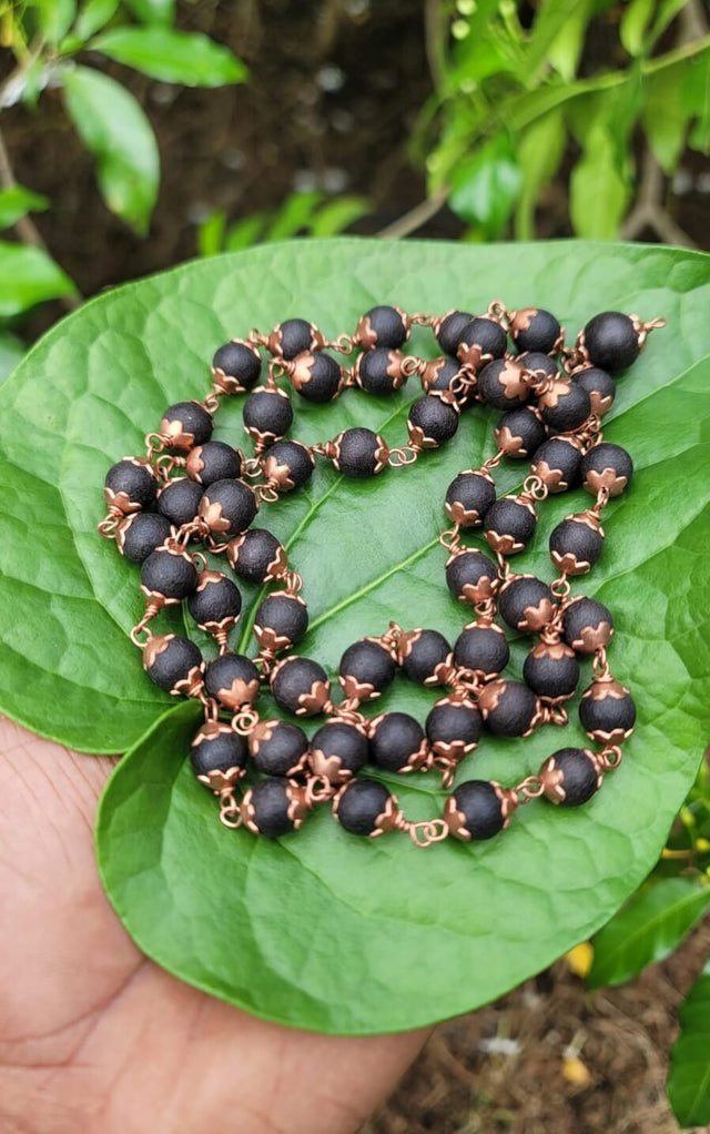 Karungali Copper Cap Mala - 10 MM