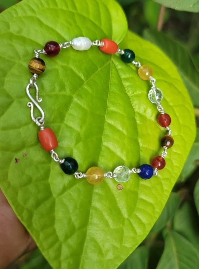 Orginal Navratna Silver(925) Bracelet