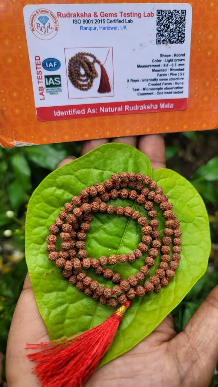 Premium Rudraksha Mala (6-7mm)