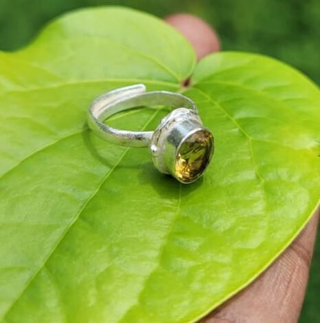 Citrine Gem Ring (free size)