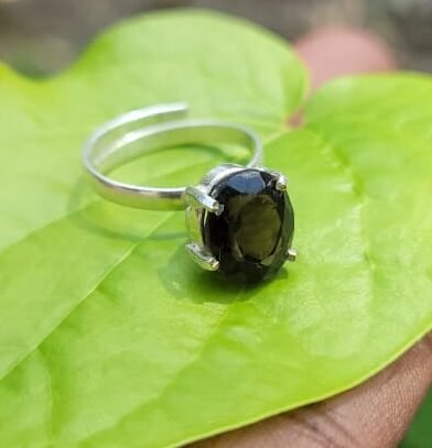 Smoky Gem Ring (free size)